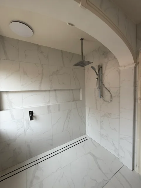 Bathroom transformation project one